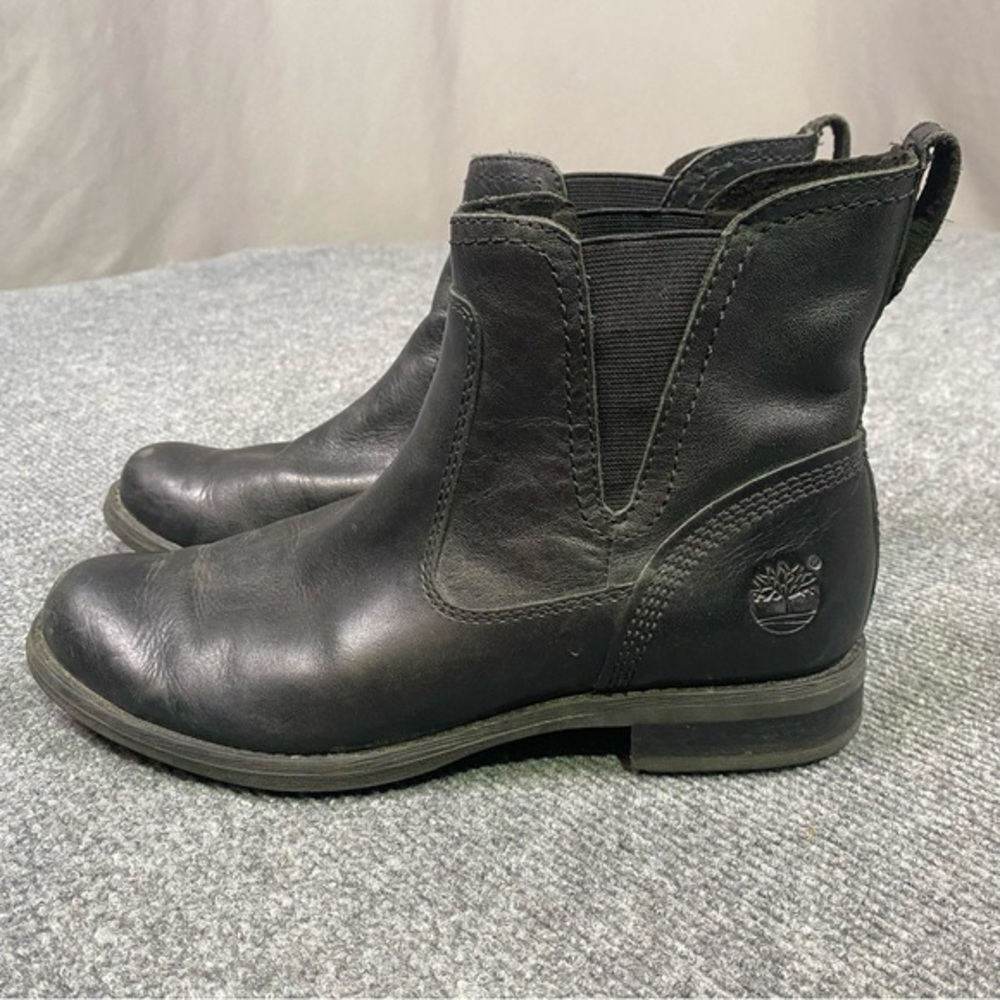 Timberland Boots Women’s 7 Earthkeepers Savin Hill Chelsea Oxford Leather Black